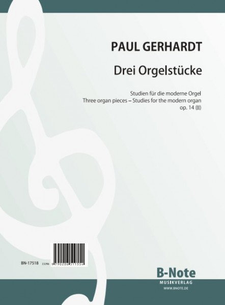 Gerhardt: Drei Orgelstücke – Studien für die moderne Orgel op.14