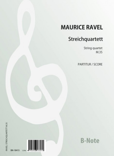 Ravel: Quatuor a cordes M.35 (partition / parties)