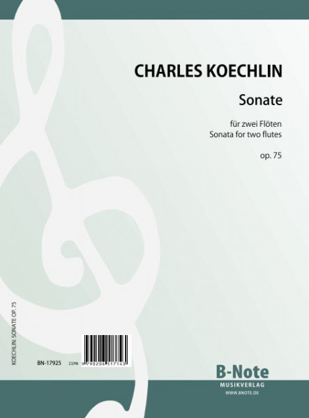 Koechlin: Sonate für zwei Flöten op.75