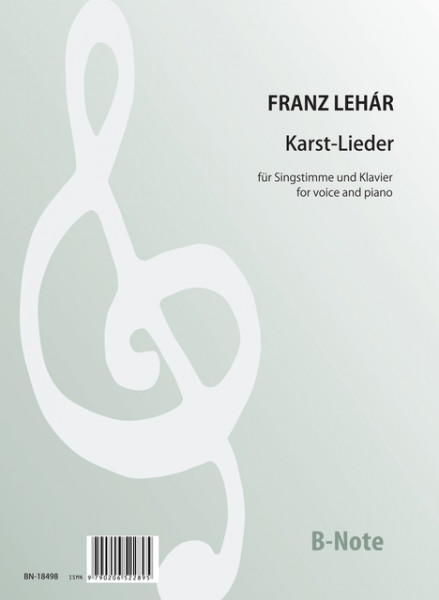 Lehár: Sept Karst Chansons pour voix et piano