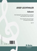 Lechthaler: Advent – Quatre chants pour voix et orgue op.34 Lechthaler: Advent – Quatre chants pour voix et orgue op.34