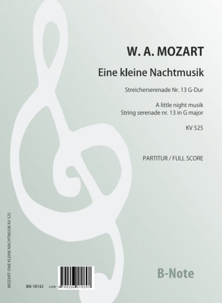 Mozart: A little night music - Serenade nr. 13 KV 525 (score)