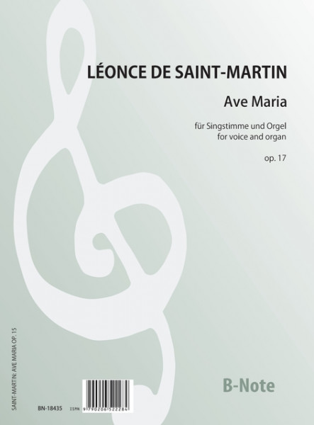 Saint-Martin: Ave Maria for voice and organ op.17