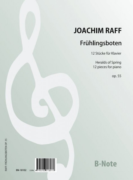 Raff: Frühlingsboten - 12 Stücke für Klavier op.55