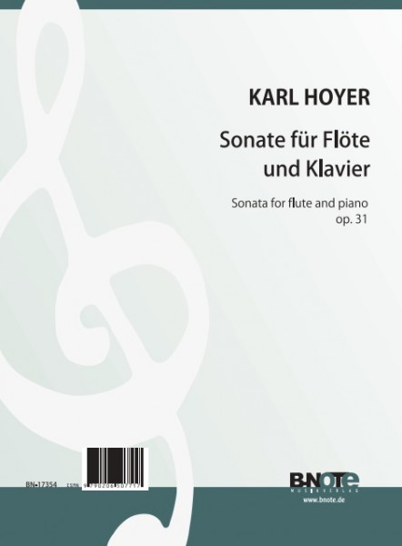 Hoyer: Sonate pour flûte et piano op.31