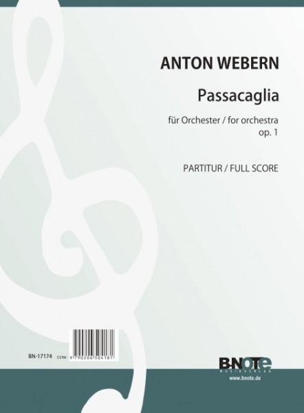 Webern: Passacaglia for orchestra op.1