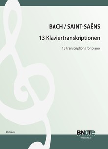 Bach: 13 transcriptions pour piano (Arr.Saint-Saëns)