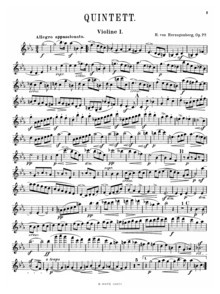 Herzogenberg: Quintette à cordes en do mineur op.77