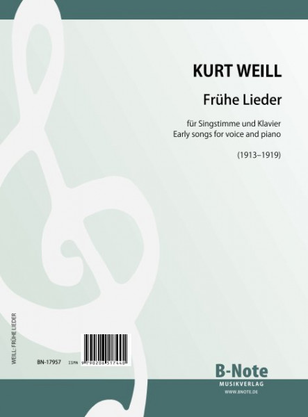 Weill: Frühe Lieder für Singstimme und Klavier