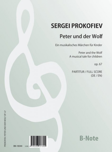 Prokofiev: Peter and the wolf for orchestra and narrator op.67 (full score / parts)