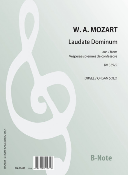 Mozart: Laudate Dominum KV 339/5 (Arr. Orgel solo)