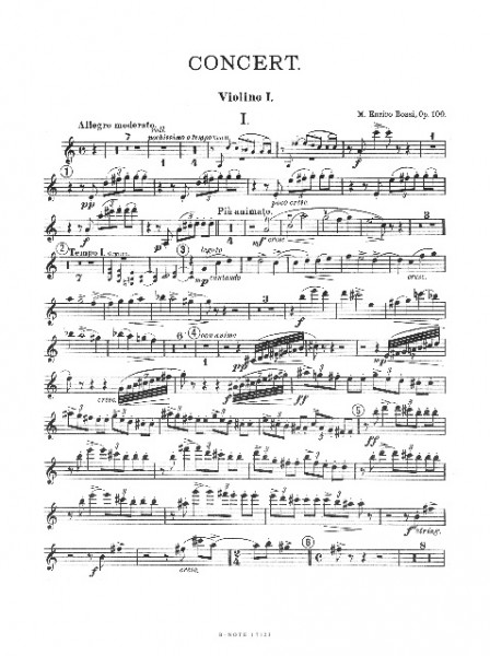 Bossi: Concerto pour orgue et orchestre en la mineur op.100 (parties)