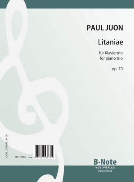 Juon: Litaniae – Poeme pour violon, violoncelle et piano op.70