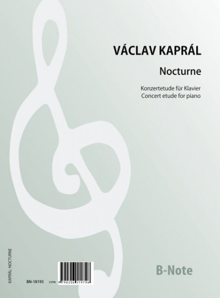 Kaprál: Nocturne - Concert etude for piano