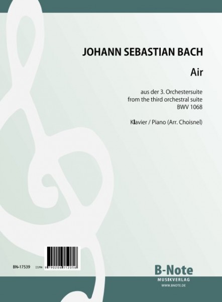 Bach: Air from the 3rd orchestra suite BWV 1068 (Arr. piano)