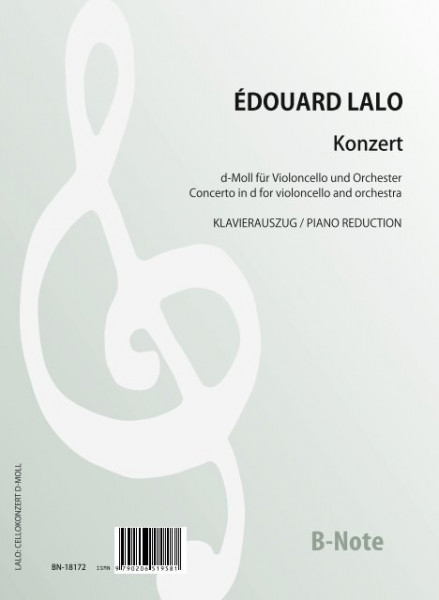 Lalo: Konzert d-Moll für Violoncello und Orchester (Klavierauszug)