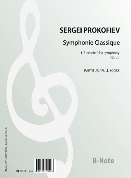 Prokofiev: 1re Symphonie „Symphonie Classique“ op.25 (partition/parties)