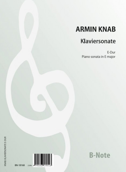 Knab: Sonate pour piano en mi majeur