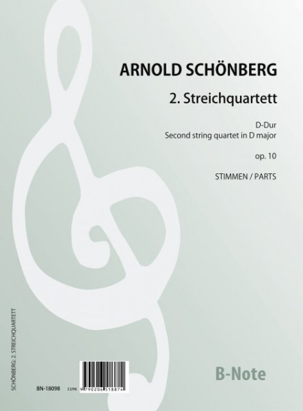 Schönberg: 2. Streichquartett op.10 (Stimmen)