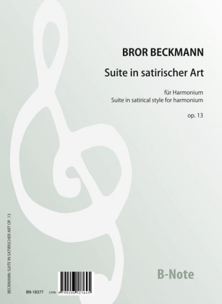 Beckman: Suite de style satirique pour harmonium op.13