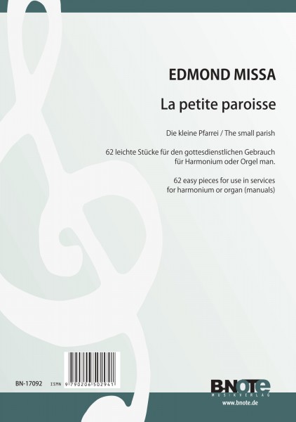 Missa: La petite paroisse - 62 easy pieces for organ or harmonium