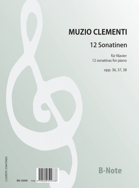 Clementi: 12 sonatinas for piano (harpsichord) opp.36,37,38