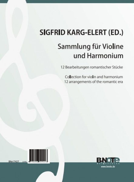 Karg-Elert: Collection for violin and harmonium