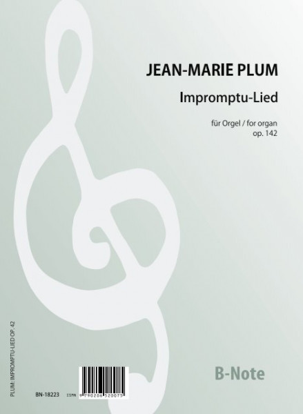 Plum: Impromptu-Lied für Orgel op.142
