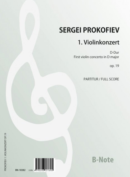 Prokofiev: 1re concerto pour violon et orchestre op.19 (partition)