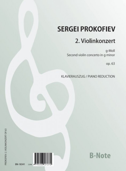 Prokofiev: 2. Violinkonzert g-Moll op.63 (Klavierauszug)