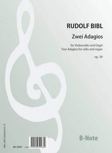 Bibl: Two Adagios for violocello and organ op.39