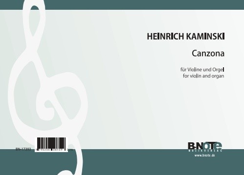 Kaminski: Canzona for violin and organ