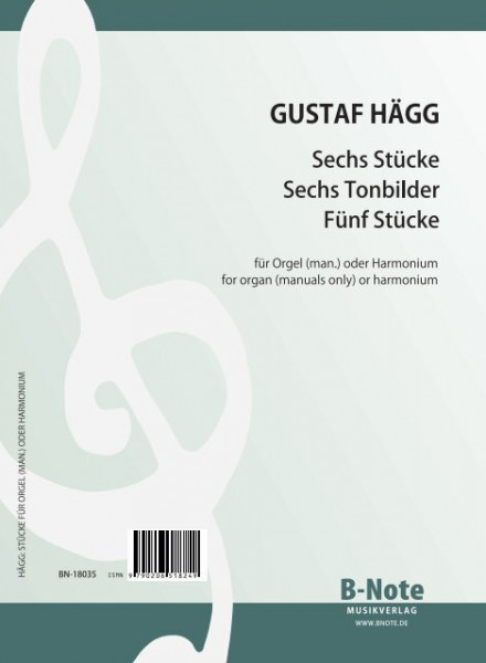 Hägg: Selected pieces for organ (manuals only) or harmonium