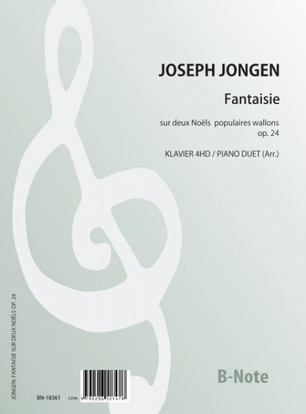 Jongen: Fantasy on two walloon christmas carols for piano duet op.24