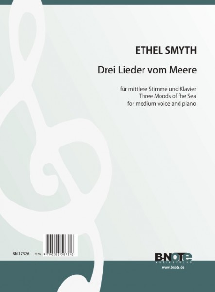 Smyth: Three Moods from the Sea for medium voice and piano