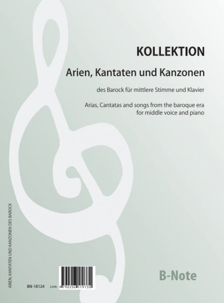 Arien, Kantaten und Kanzonen des Barock für Stimme (mittel) und Klavier