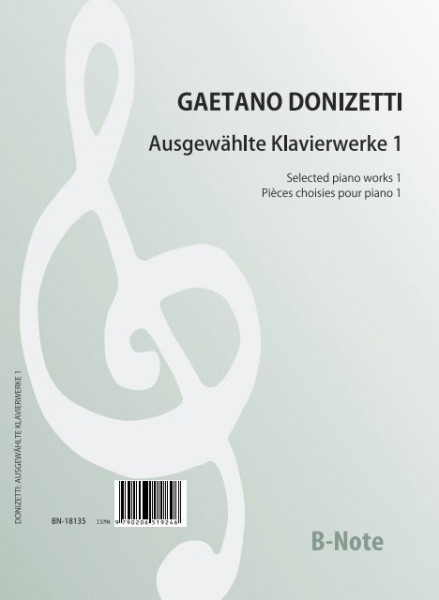 Donizetti: Pieces choisies pour piano