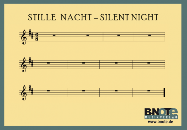 Carte postale: Stille Nacht / Silent Night